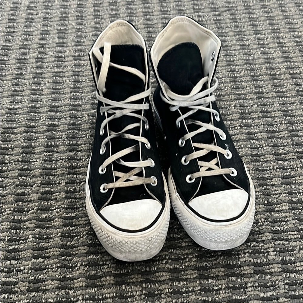 Black High-Top platform Converse